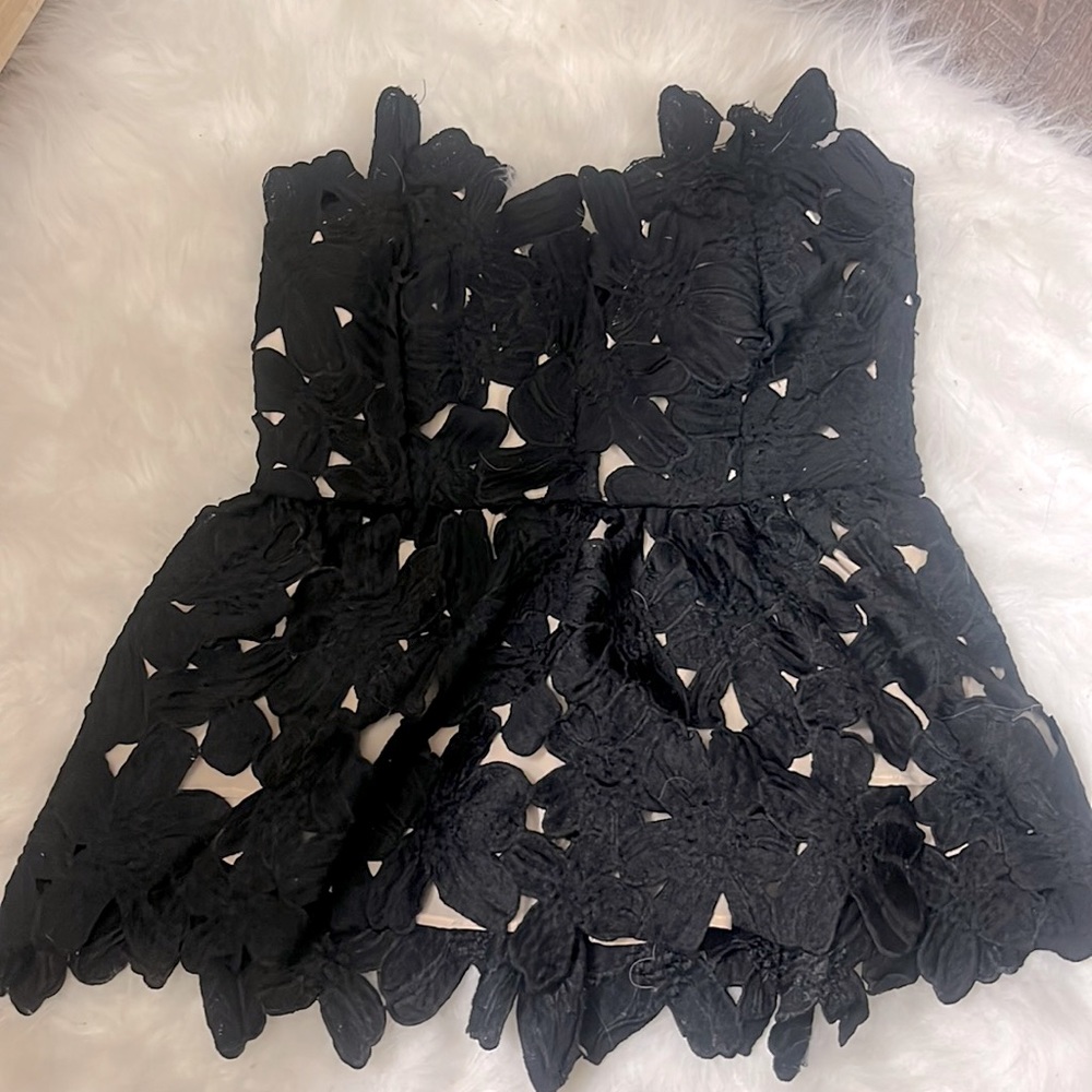 Stone cold fox strapless blouse